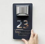 Gepersonaliseerd I Solar I LED I Huisnummerbord