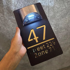 Gepersonaliseerd I Solar I LED I Huisnummerbord