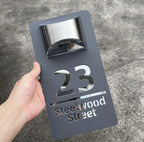 Gepersonaliseerd I Solar I LED I Huisnummerbord