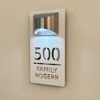 Gepersonaliseerd I Solar I LED I Huisnummerbord